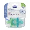 2 Gommotti Physio Silicone 6-12m Azzurro/verde