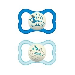 Succhietti Air Night 6+ Silicone Conf. Doppia Azzurro