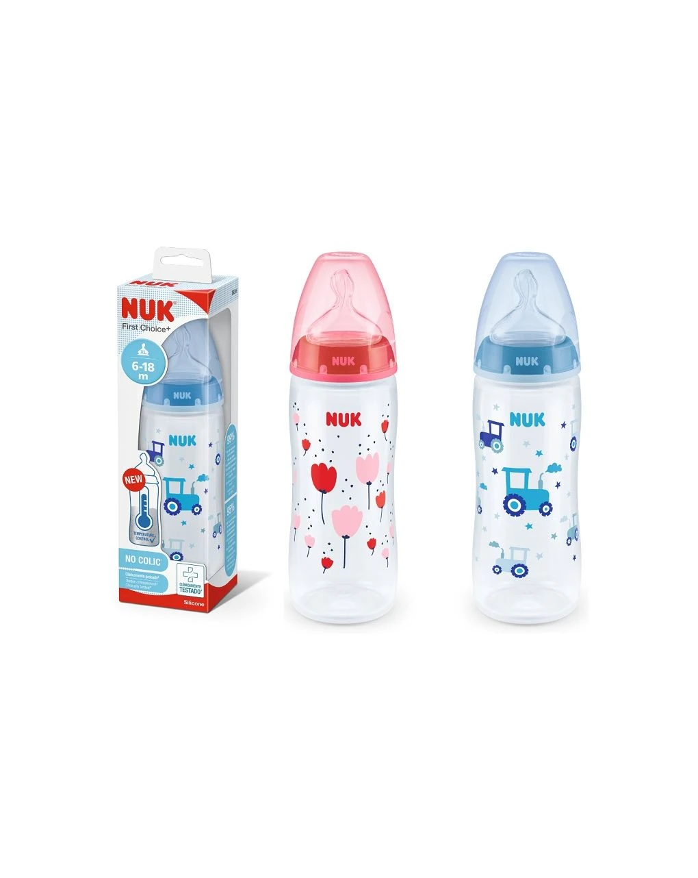 Nuk Bib Fc+ Temp Contr. Pp360ml Sil 6-18xl 3 Nuk Bib Fc+ Temp Contr. Pp360ml Sil 6-18xl