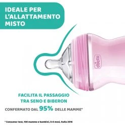 Chicco - Biberon Naturalfeeling Bimba, 6m+, 330 Ml, Flusso Veloce -milk powder shop 2cd60674 xz 000000000000698998 03