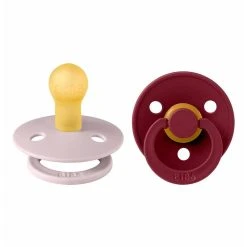 Set 2 Ciucci Tettarella Tonda In Gomma Naturale 6/18 Mesi - Colore Pink Plum E Sambuco - Bibs 9 Set 2 Ciucci Tettarella Tonda In Gomma Naturale 6/18 Mesi - Colore Pink Plum E Sambuco - Bibs -milk powder shop 3d612241 xz 1276296 3