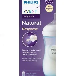 Biberon Natural Con Tettarella A Risposta Naturale Azzurro Da 260 Ml 1m+ | Senza Bpa - Philips Avent -milk powder shop 4253e38e xz 1349099 3