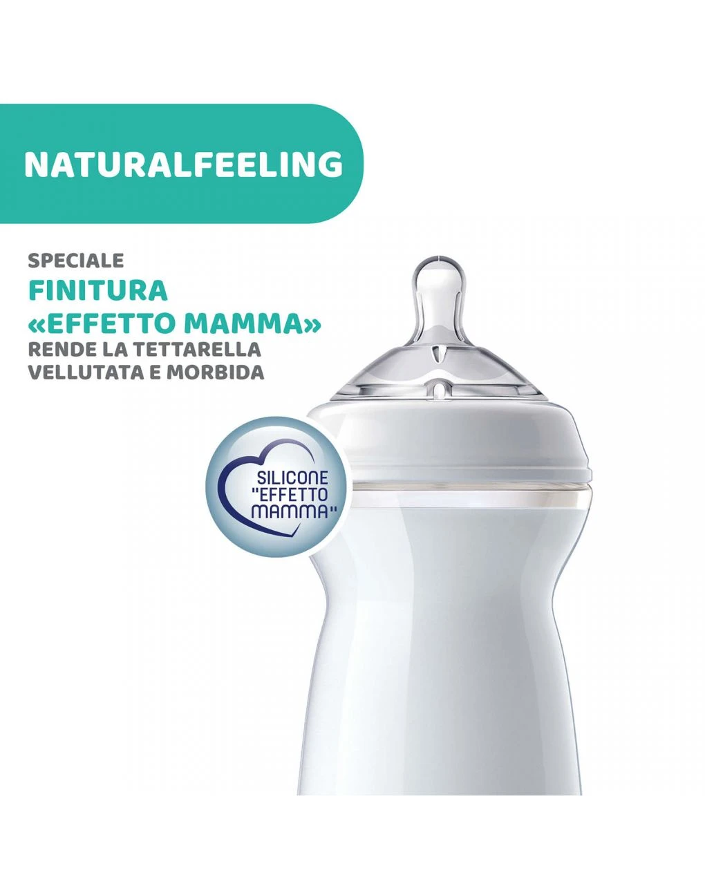 Chicco - Biberon Naturalfeeling Neutro, 6m+, 330 Ml, Flusso Veloce 7 Chicco - Biberon Naturalfeeling Neutro, 6m+, 330 Ml, Flusso Veloce - immagine 5