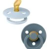 Set 2 Ciucci Tettarella Anatomica In Gomma Naturale 6/18 Mesi - Colore Baby Blue E Petrolio - Bibs -milk powder shop 51c82cdc xz 1345892