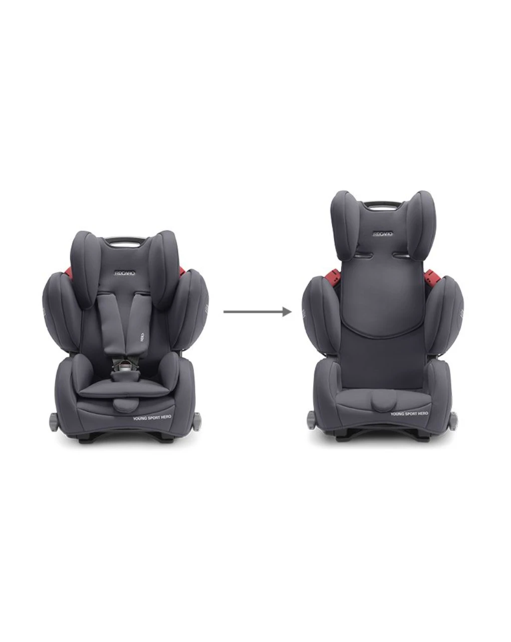 Recaro Young Sport Hero Simply Grey 4 Recaro Young Sport Hero Simply Grey - immagine 2