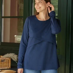 Prenatal T-shirt Premaman Allattamento Blu -milk powder shop 6737029e xz 697243 1