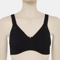 Prenatal Reggiseno Allattamento Microfibra Nero Coppa E