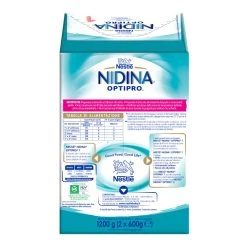 Nestlé Nidina Optipro 1 Dalla Nascita Latte In Polvere - 1.2 Kg (2x600g) -milk powder shop 7cf542bb xz 1290618 2