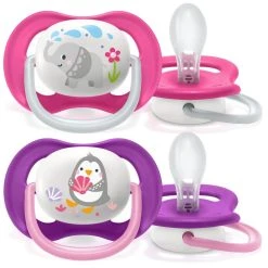 Philips Avent 2 Succhietti Ultra Air Collection 6-18m Animaletti