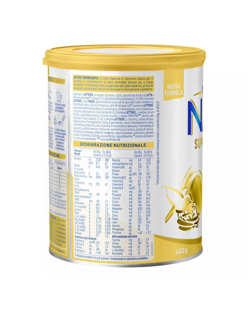 Nestlé Nan Supreme Pro 1 - Dalla Nascita. Latte Per Lattanti In Polvere In Latta Da 400g 5 Nestlé Nan Supreme Pro 1 - Dalla Nascita. Latte Per Lattanti In Polvere In Latta Da 400g - immagine 3