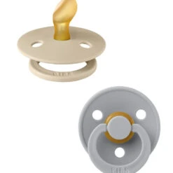 Set 2 Ciucci Tettarella Anatomica In Gomma Naturale 6/18 Mesi - Colore Vaniglia E Cloud - Bibs -milk powder shop 87cc992a xz 1345894 1