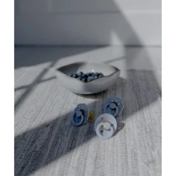 Set 2 Ciucci Tettarella Tonda In Gomma Naturale 6/18 Mesi - Colore Khaki E Dusty Blue - Bibs -milk powder shop 887db75f xz 1345896 6