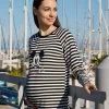 Prenatal T-shirt Premaman Allattamento Fantasia Righe Mikey Mouse