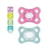 Mam 2 Pz Succhietti Comfort 2-6m Silicone Rosa/azzurro