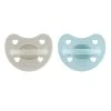 Gommotto Silicone Luxe 6-16m 2pz Azzurro/grigio - Chicco