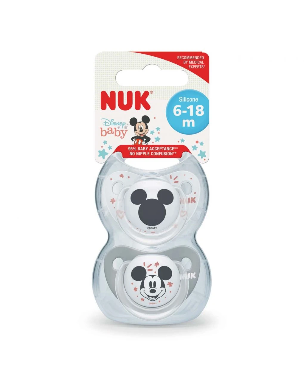 Nuk Succhietto Tl Disney Mickey_grey_silicone 6-18 2pz 3 Nuk Succhietto Tl Disney Mickey_grey_silicone 6-18 2pz