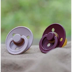 Set 2 Ciucci Tettarella Tonda In Gomma Naturale 0/6 Mesi - Colore Pink Plum E Sambuco - Bibs -milk powder shop b269ea79 xz 1276267 2
