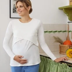 Prenatal T-shirt Premaman Allattamento Bianca -milk powder shop c7411d53 xz 699604 1