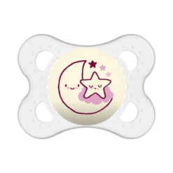 Succhietti Original Night 2-6m Caucciù Conf. Doppia Bianco/rosa