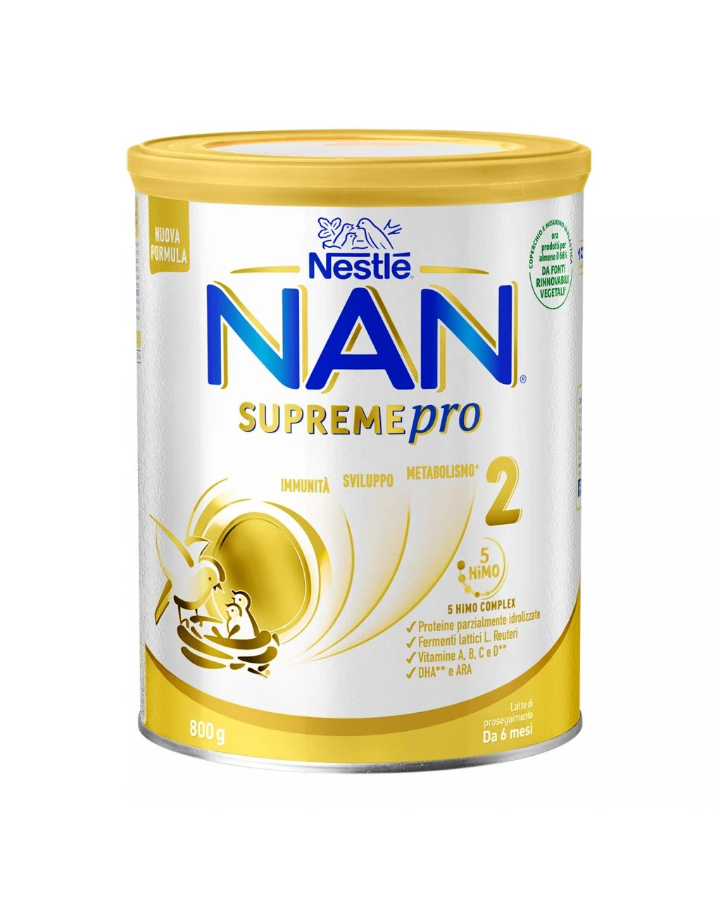 Nestlé Nan Supreme Pro 2, Da 6 Mesi. Latte Di Proseguimento In Polvere, Latta Da 800g 3 Nestlé Nan Supreme Pro 2, Da 6 Mesi. Latte Di Proseguimento In Polvere, Latta Da 800g