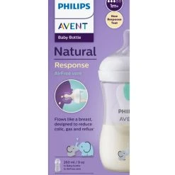 Biberon Natural Con Tettarella A Risposta Naturale E Valvola Airfree Decorazione Elefanti Da 260 Ml 1m+ | Senza Bpa - Philips Avent -milk powder shop f073df2e xz 1352004 3