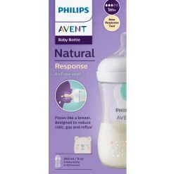Biberon Natural Con Tettarella A Risposta Naturale E Valvola Airfree Decorazione Orsetto Da 260 Ml 1m+ | Senza Bpa - Philips Avent -milk powder shop f073df2e xz 1352005 3