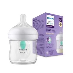 Biberon Natural Con Tettarella A Risposta Naturale E Valvola Airfree Da 125 Ml 0m+| Senza Bpa - Philips Avent