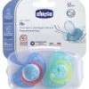 2 Succhietti Air Silicone 12m+ Azzurro/verde