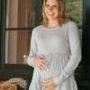 Prenatal T-shirt Premaman Allattamento Con Balze