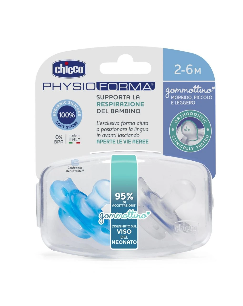 Gommottino Silicone 2-6 Bimbo 2pz 3 Gommottino Silicone 2-6 Bimbo 2pz